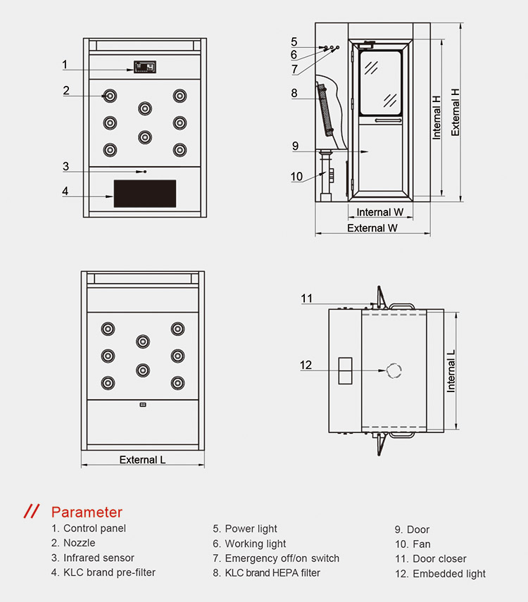 clean room air shower