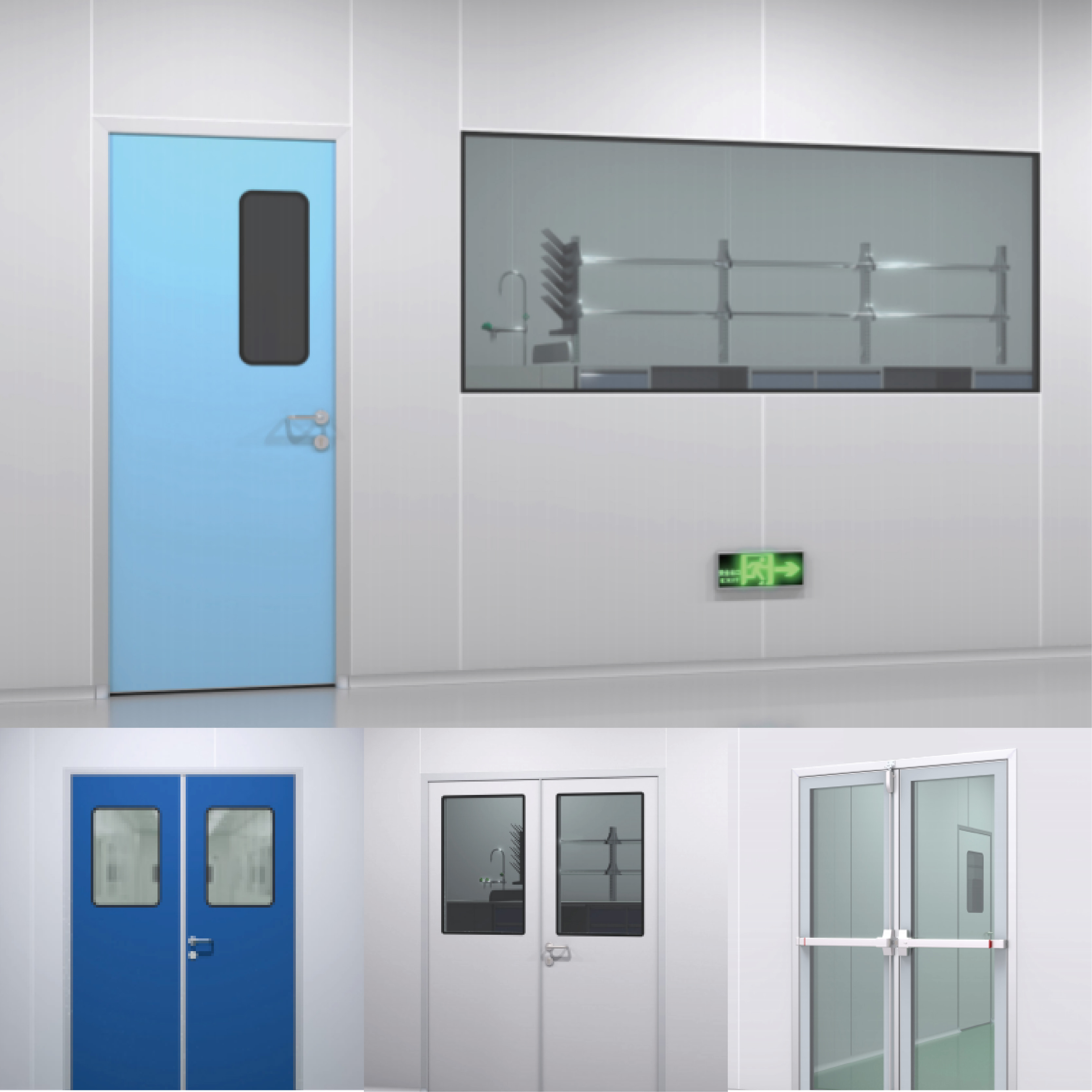 cleanroom swing door